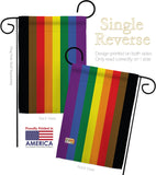 Philadelphia Rainbow  - Support Inspirational Vertical Impressions Decorative Flags HG148641 Made In USA