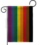 Philadelphia Rainbow  - Support Inspirational Vertical Impressions Decorative Flags HG148641 Made In USA