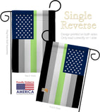 US Agender Pride - Support Inspirational Vertical Impressions Decorative Flags HG148643 Made In USA