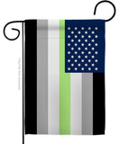 US Agender Pride - Support Inspirational Vertical Impressions Decorative Flags HG148643 Made In USA
