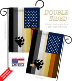 US Bear Brotherhood - Support Inspirational Vertical Impressions Decorative Flags HG148646 Made In USA