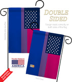 US Bisexual - Support Inspirational Vertical Impressions Decorative Flags HG148647 Made In USA