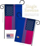 US Bisexual - Support Inspirational Vertical Impressions Decorative Flags HG148647 Made In USA