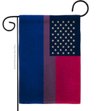 US Bisexual - Support Inspirational Vertical Impressions Decorative Flags HG148647 Made In USA