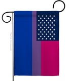 US Bisexual - Support Inspirational Vertical Impressions Decorative Flags HG148647 Made In USA