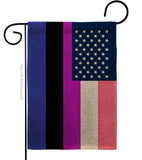 US Genderfluidity Pride - Support Inspirational Vertical Impressions Decorative Flags HG148649 Made In USA