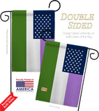 US Genderqueer pride - Support Inspirational Vertical Impressions Decorative Flags HG148650 Made In USA