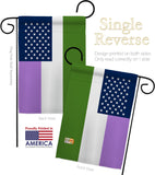 US Genderqueer pride - Support Inspirational Vertical Impressions Decorative Flags HG148650 Made In USA