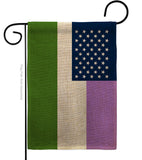 US Genderqueer pride - Support Inspirational Vertical Impressions Decorative Flags HG148650 Made In USA