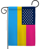 US Pansexual pride - Support Inspirational Vertical Impressions Decorative Flags HG148658 Made In USA