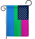 US Polysexuality - Support Inspirational Vertical Impressions Decorative Flags HG148660 Made In USA