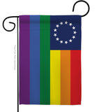 Betsy Ross Pride - Support Inspirational Vertical Impressions Decorative Flags HG148668 Made In USA