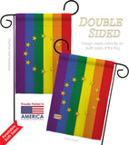 European Union Pride - Support Inspirational Vertical Impressions Decorative Flags HG148671 Made In USA