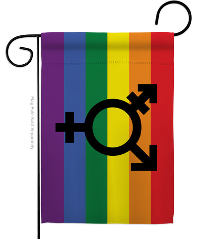 Transgender Pride - Support Inspirational Vertical Impressions Decorative Flags HG148673 Made In USA