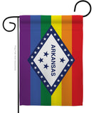 Arkansas Pride - Support Inspirational Vertical Impressions Decorative Flags HG148679 Made In USA