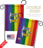 New York Pride - Support Inspirational Vertical Impressions Decorative Flags HG148681 Made In USA