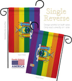 New York Pride - Support Inspirational Vertical Impressions Decorative Flags HG148681 Made In USA