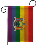 New York Pride - Support Inspirational Vertical Impressions Decorative Flags HG148681 Made In USA