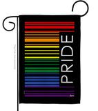 Pride Barcode - Support Inspirational Vertical Impressions Decorative Flags HG148686 Made In USA