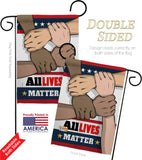 All Lives Matter - Support Inspirational Vertical Impressions Decorative Flags HG170016 Made In USA