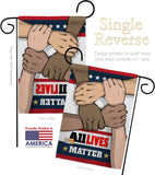 All Lives Matter - Support Inspirational Vertical Impressions Decorative Flags HG170016 Made In USA
