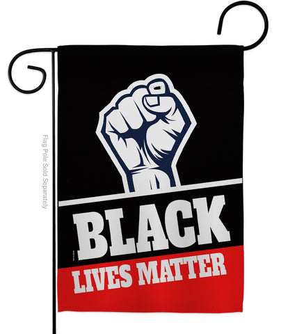 Black Lives Matter - Support Inspirational Vertical Impressions Decorative Flags HG170017 Made In USA