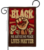 No Justice No Peace - Support Inspirational Vertical Impressions Decorative Flags HG170018 Made In USA