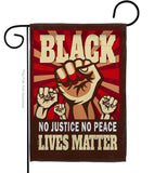 No Justice No Peace - Support Inspirational Vertical Impressions Decorative Flags HG170018 Made In USA