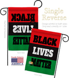 Black Lives Awareness - Support Inspirational Vertical Impressions Decorative Flags HG170020 Made In USA