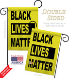 Black Lives Movement - Support Inspirational Vertical Impressions Decorative Flags HG170049 Made In USA