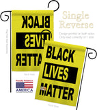 Black Lives Movement - Support Inspirational Vertical Impressions Decorative Flags HG170049 Made In USA