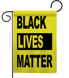 Black Lives Movement - Support Inspirational Vertical Impressions Decorative Flags HG170049 Made In USA