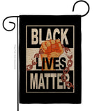 BLM Justice - Support Inspirational Vertical Impressions Decorative Flags HG170053 Made In USA