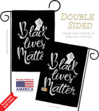 BLM Solidarity - Support Inspirational Vertical Impressions Decorative Flags HG170054 Made In USA