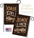 BLM Unity - Support Inspirational Vertical Impressions Decorative Flags HG170055 Made In USA