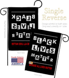 Justice For BLM - Support Inspirational Vertical Impressions Decorative Flags HG170059 Made In USA