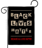 Justice For BLM - Support Inspirational Vertical Impressions Decorative Flags HG170059 Made In USA