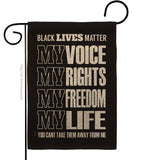Black Lives Freedom - Support Inspirational Vertical Impressions Decorative Flags HG170061 Made In USA