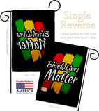 Black Lives Awareness - Support Inspirational Vertical Impressions Decorative Flags HG170068 Made In USA