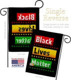 Black Lives Matter - Support Inspirational Vertical Impressions Decorative Flags HG170070 Made In USA