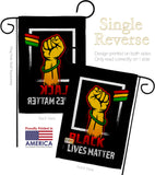 Black Matter Anti Racism - Support Inspirational Vertical Impressions Decorative Flags HG170073 Made In USA