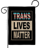 Trans Lives Matter - Support Inspirational Vertical Impressions Decorative Flags HG170127 Made In USA