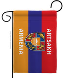 Artsakh Armenia - Support Inspirational Vertical Impressions Decorative Flags HG170157 Made In USA