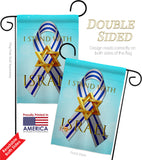 Stand with Israel - Support Inspirational Vertical Impressions Decorative Flags HG170189 Made In USA