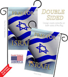 Pray for Israel - Support Inspirational Vertical Impressions Decorative Flags HG170190 Made In USA