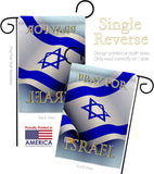 Pray for Israel - Support Inspirational Vertical Impressions Decorative Flags HG170190 Made In USA