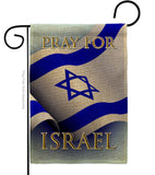 Pray for Israel - Support Inspirational Vertical Impressions Decorative Flags HG170190 Made In USA