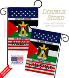 We Stand with Palestine - Support Inspirational Vertical Impressions Decorative Flags HG170193 Made In USA