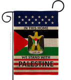 We Stand with Palestine - Support Inspirational Vertical Impressions Decorative Flags HG170193 Made In USA