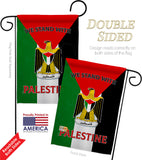 Stand with Palestine - Support Inspirational Vertical Impressions Decorative Flags HG170194 Made In USA